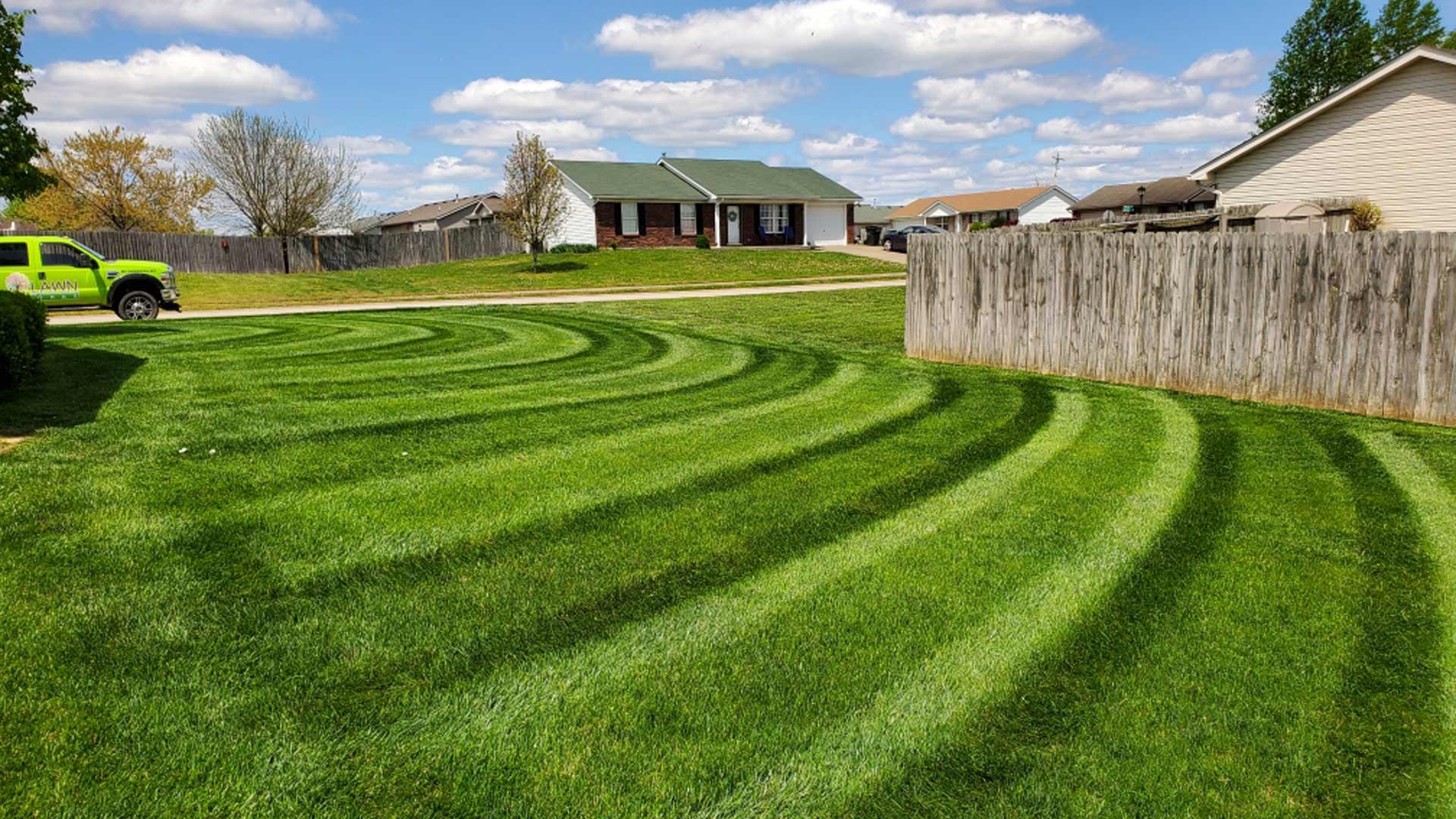 Mowed lawn from professionals in Rolling Hills, KY.